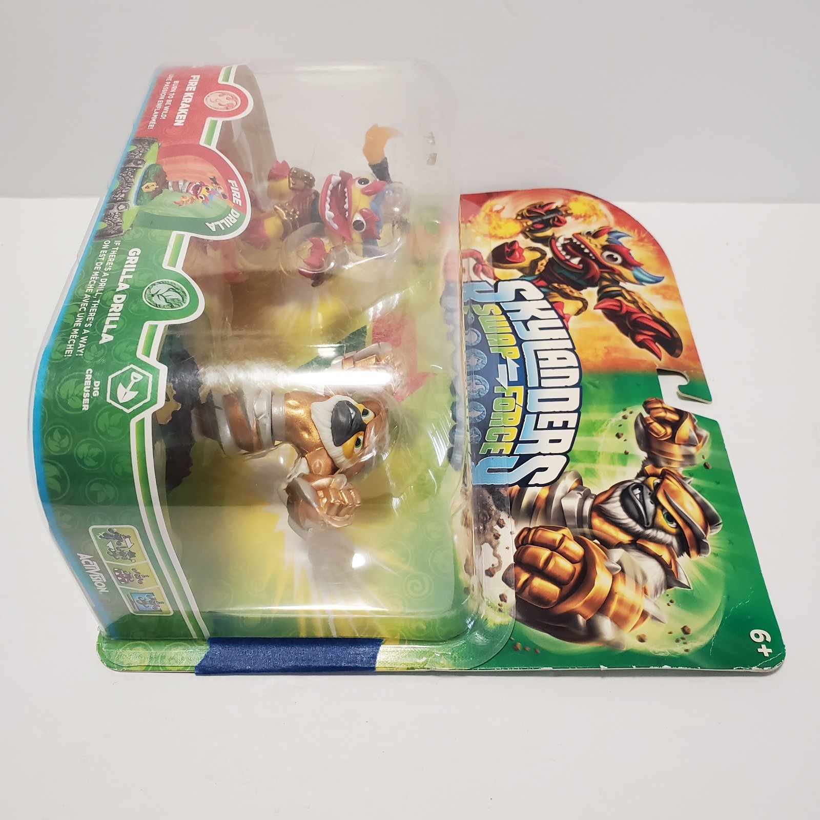 Skylanders Swap Force – Fire Kraken & Grilla Drilla Complete In Box READ DESCRIP