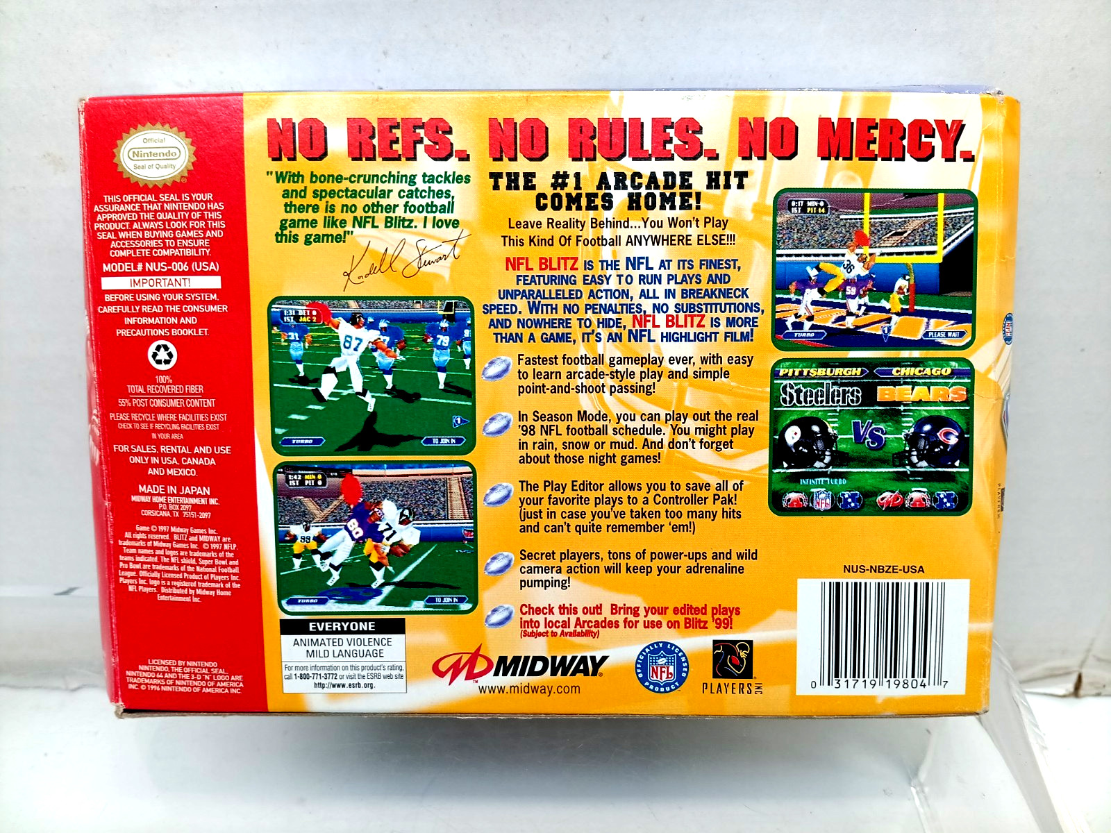 NFL Blitz (Nintendo 64, 1997) Game-Box & Manual TESTED WORKS SEE PICS