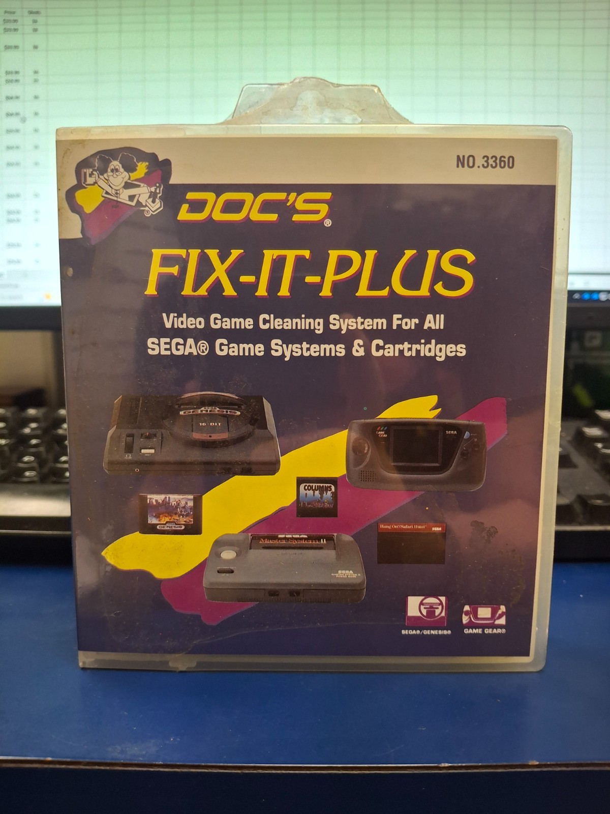 Vintage Doc’s Fix-A-Game Cleaning Kit System Set of 4 Game Repair