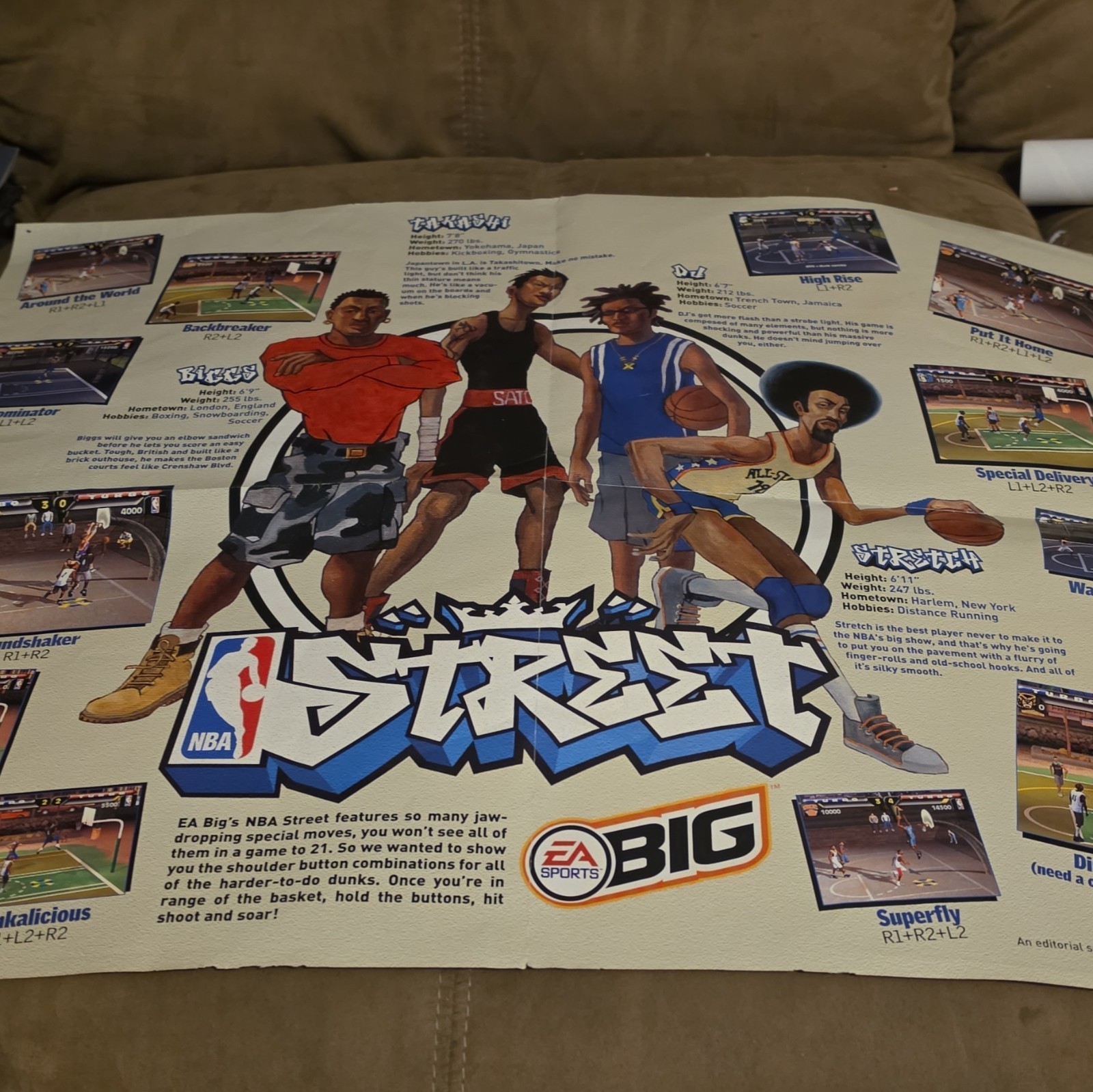 EA Sports BIG NBA Street Video Game Series Streetball Promotional Poster