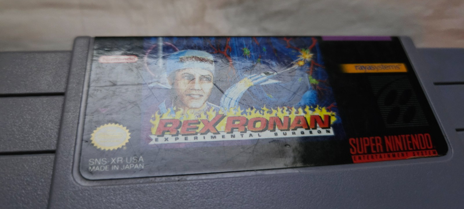 Rex Ronan Experimental Surgeon Cartridge Only Authentic SNES Super Nintendo 1993