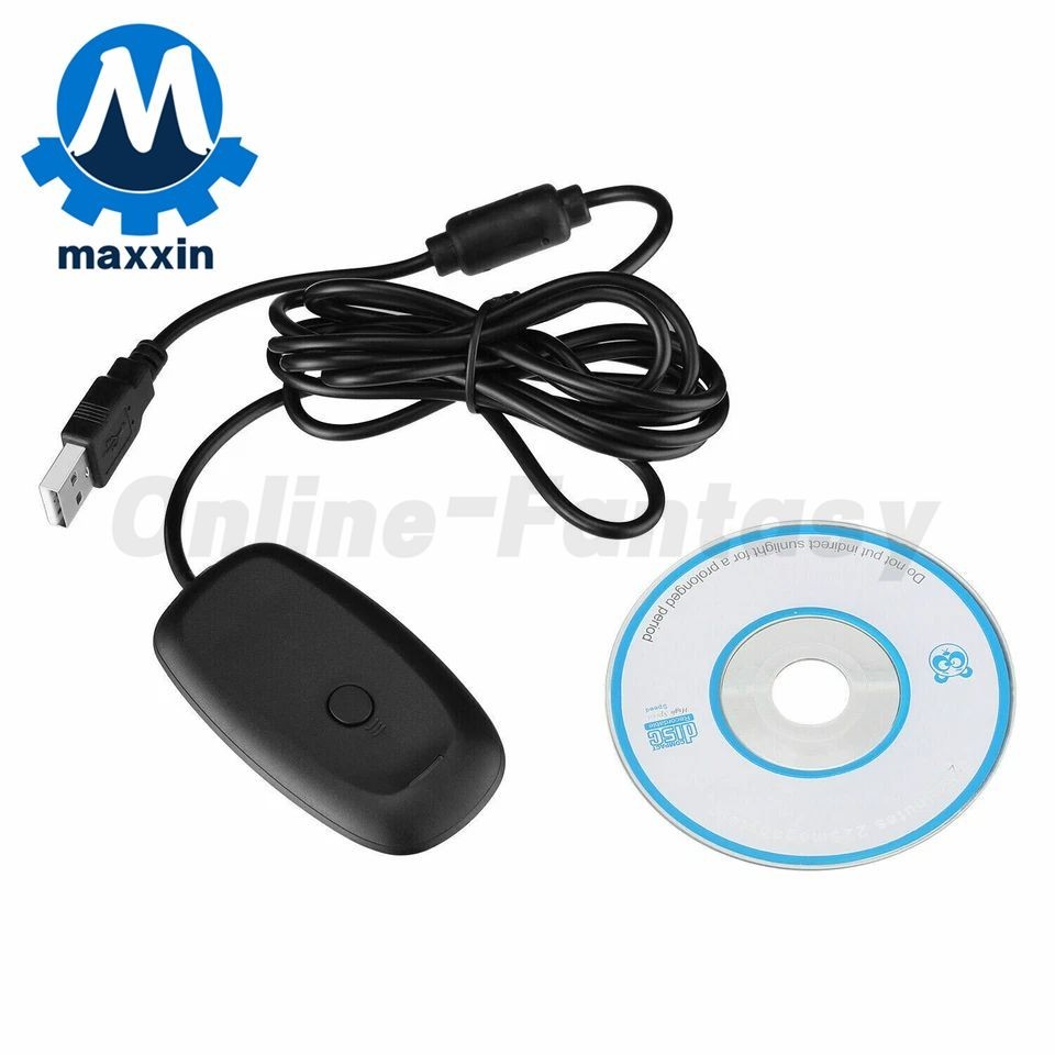 For Microsoft Xbox 360 Wireless Controller USB Game Receiver Adapter PC Windows
