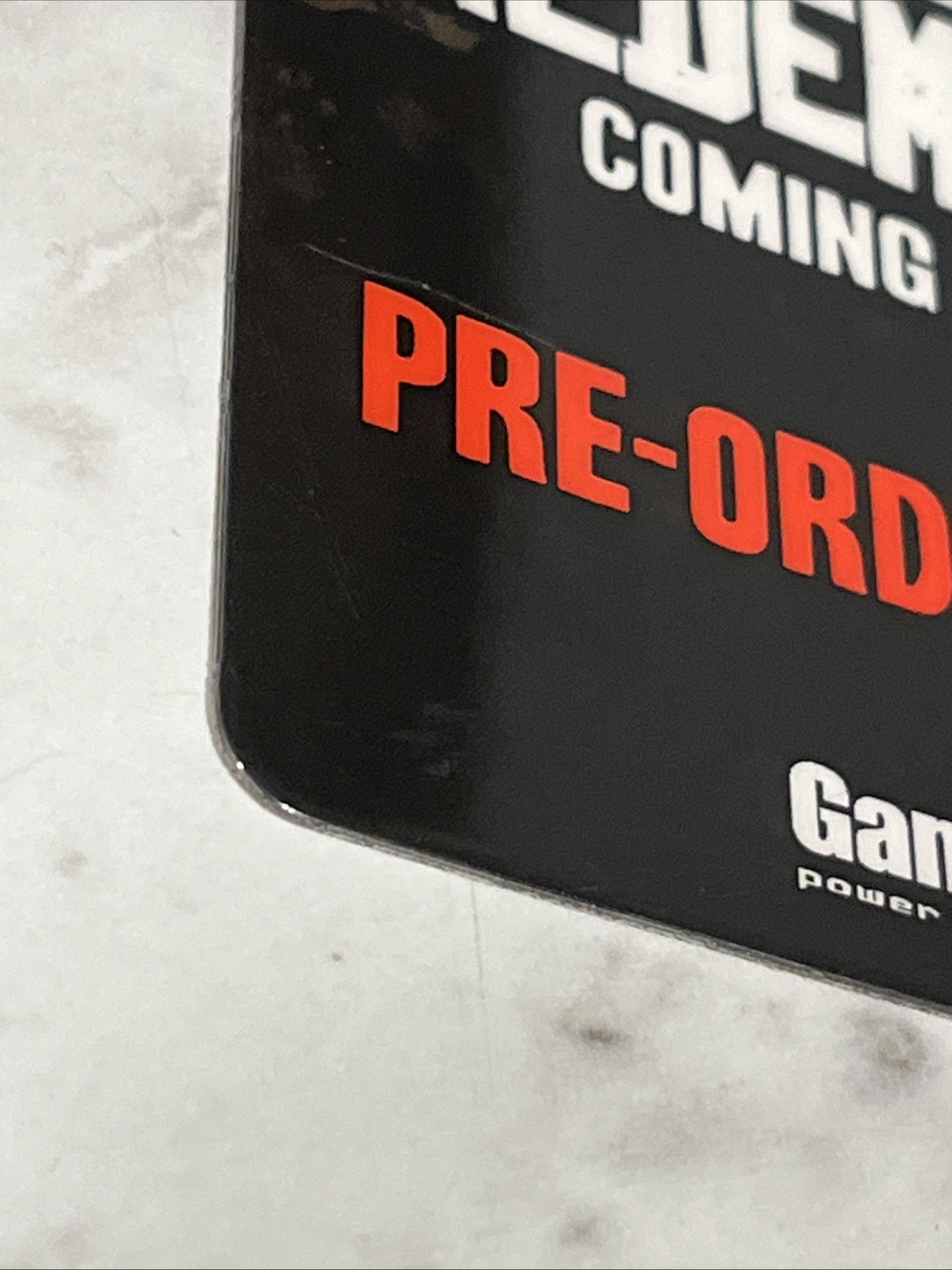 Red Dead Redemption GameStop Employee Pre-Release Promo Tag No Lanyard