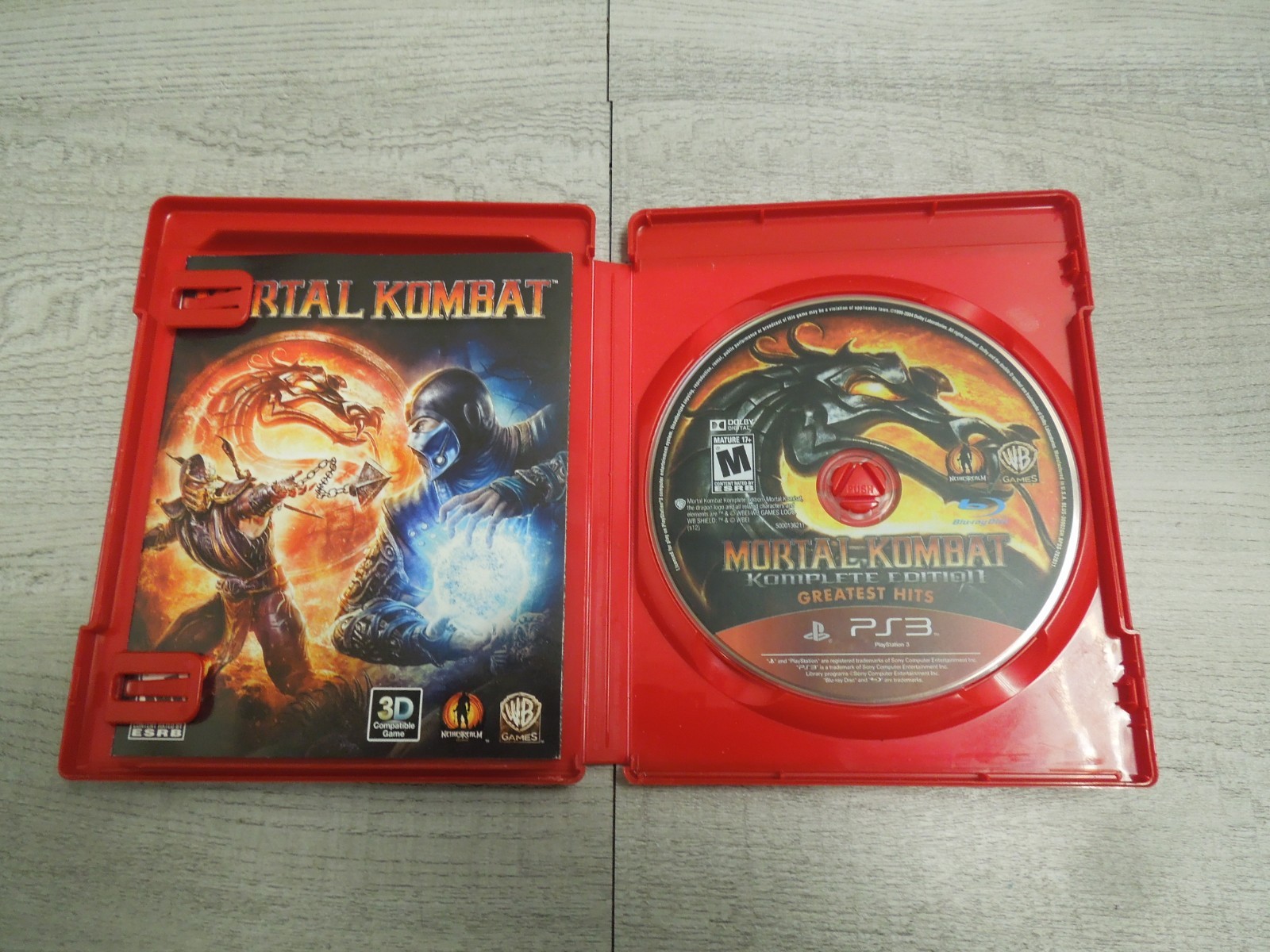 Mortal Kombat Komplete Edition Greatest Hits Sony Playstation 3 PS3 Video Game
