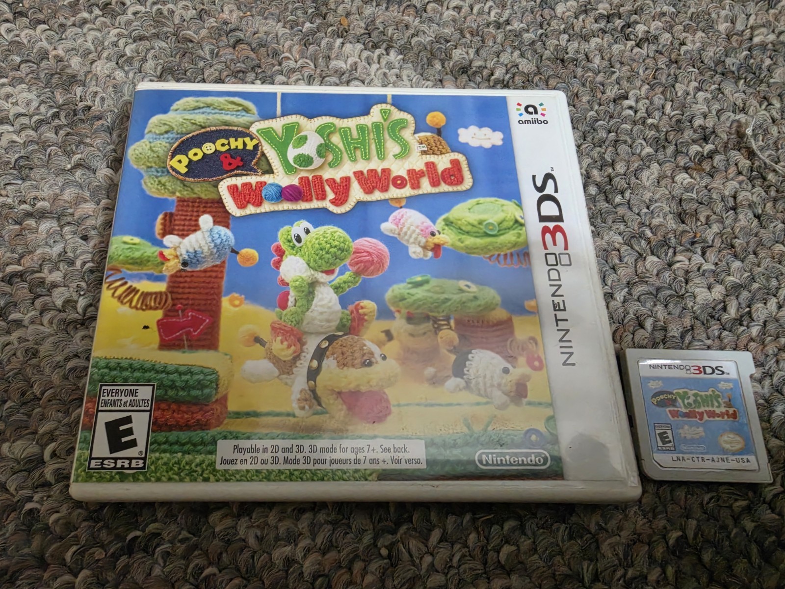 Poochy Yoshis Woolly World for Nintendo 3DS Game