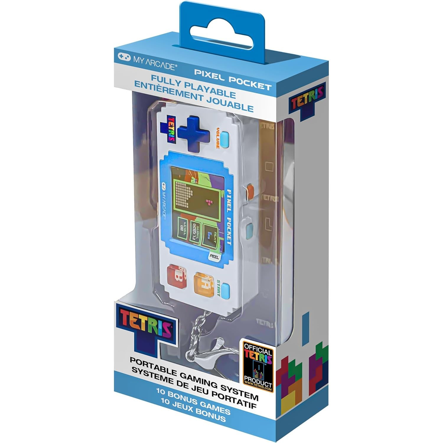 My Arcade Tetrix Pixel Player 10 in 1 Retro Video Game Handheld Console