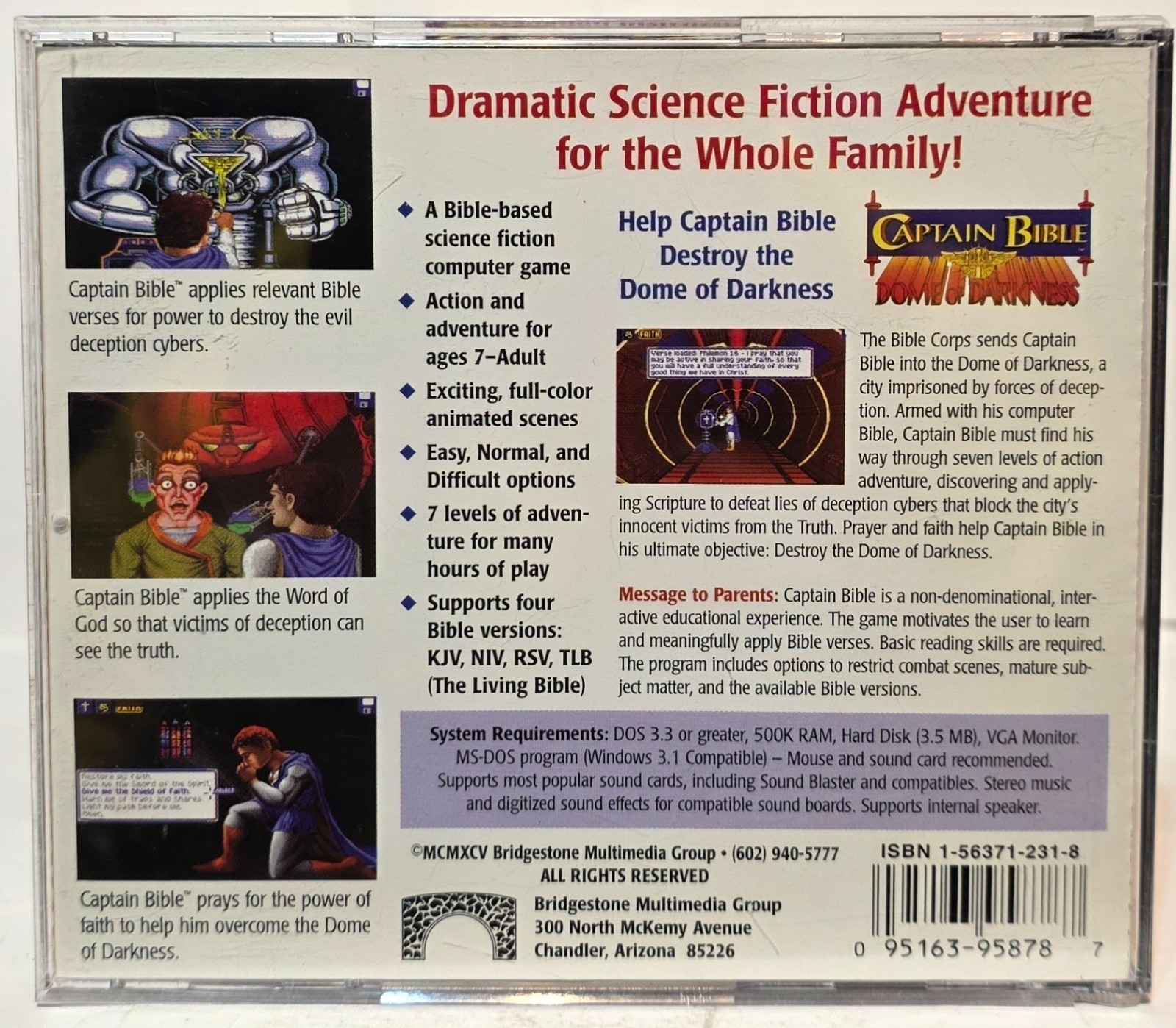 Captain Bible in the Dome of Darkness (PC) (Complete) NICE !