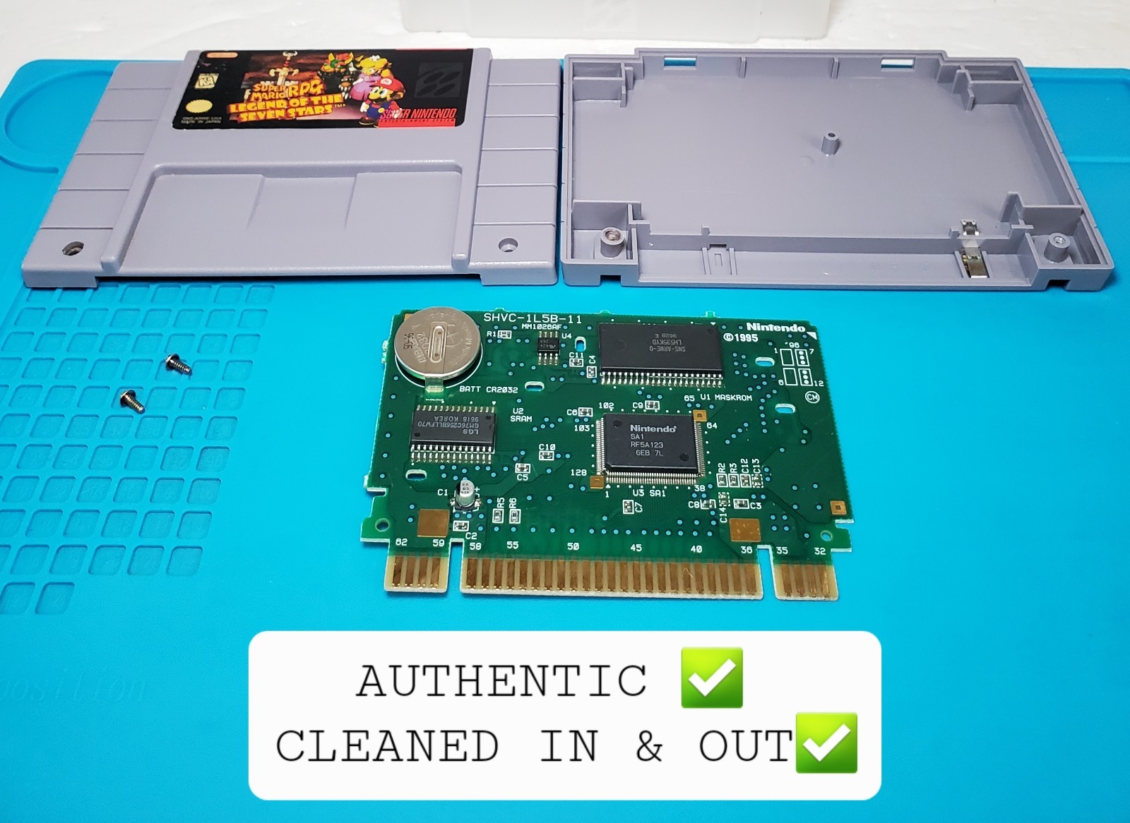 Super Mario RPG Legend Of The Seven Stars ⭐️ AUTHENTIC Cartridge w Cover TESTED✅