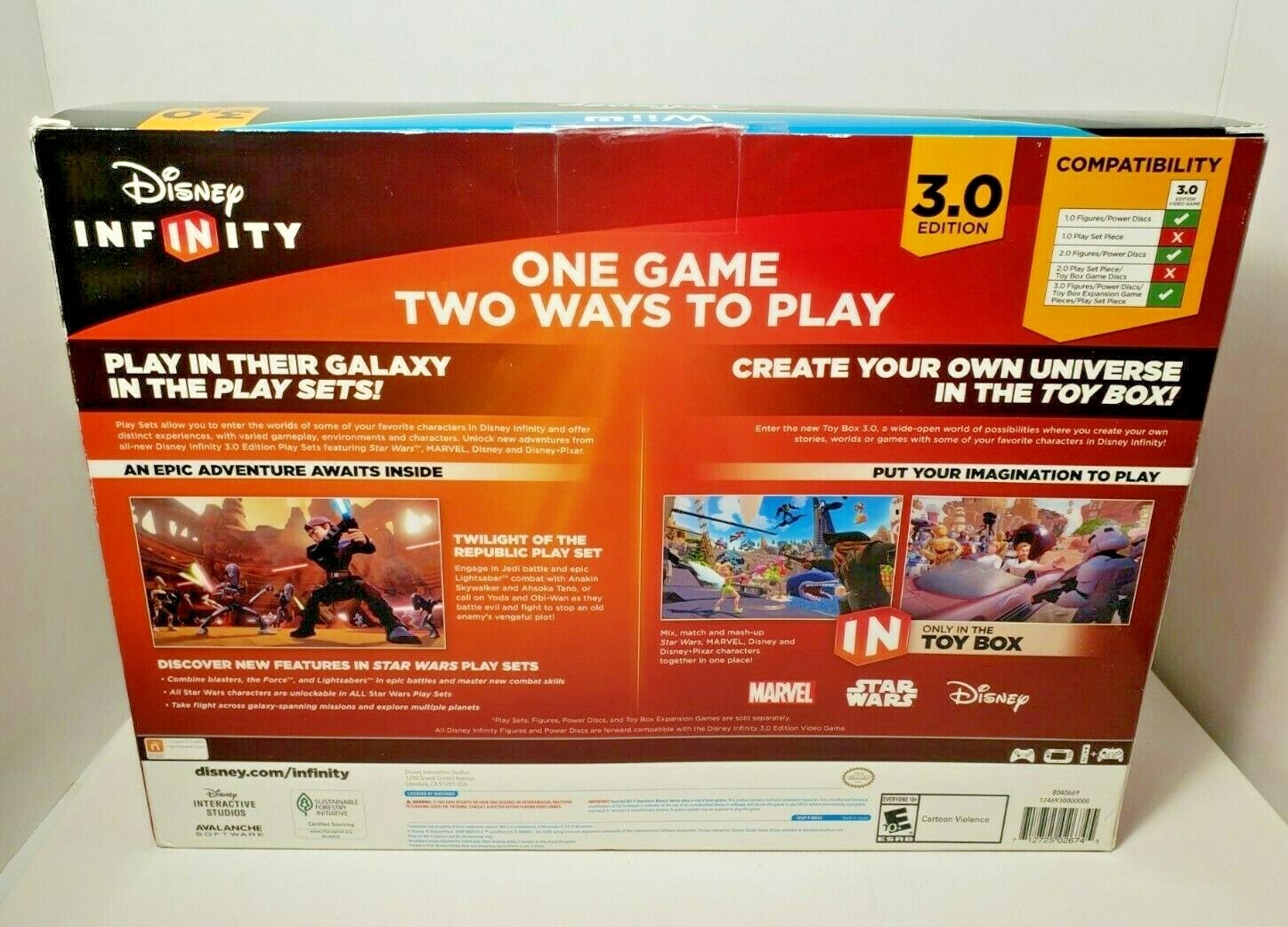 Nintendo Wii U Disney Infinity 3.0 Star Wars Game New in Box See Pics Fast Ship