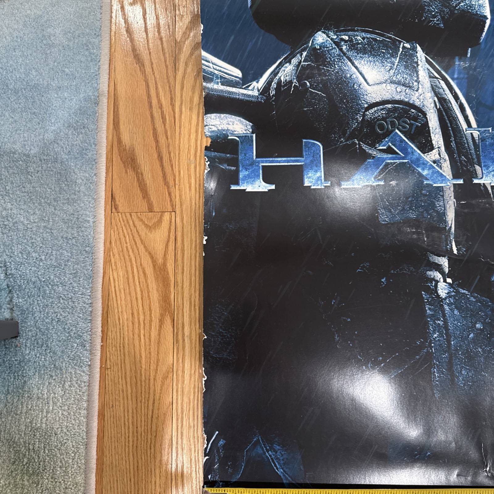 Halo 3 ODST GameStop Dual Sided Promotional Poster 33×48 – See Pics For Damage