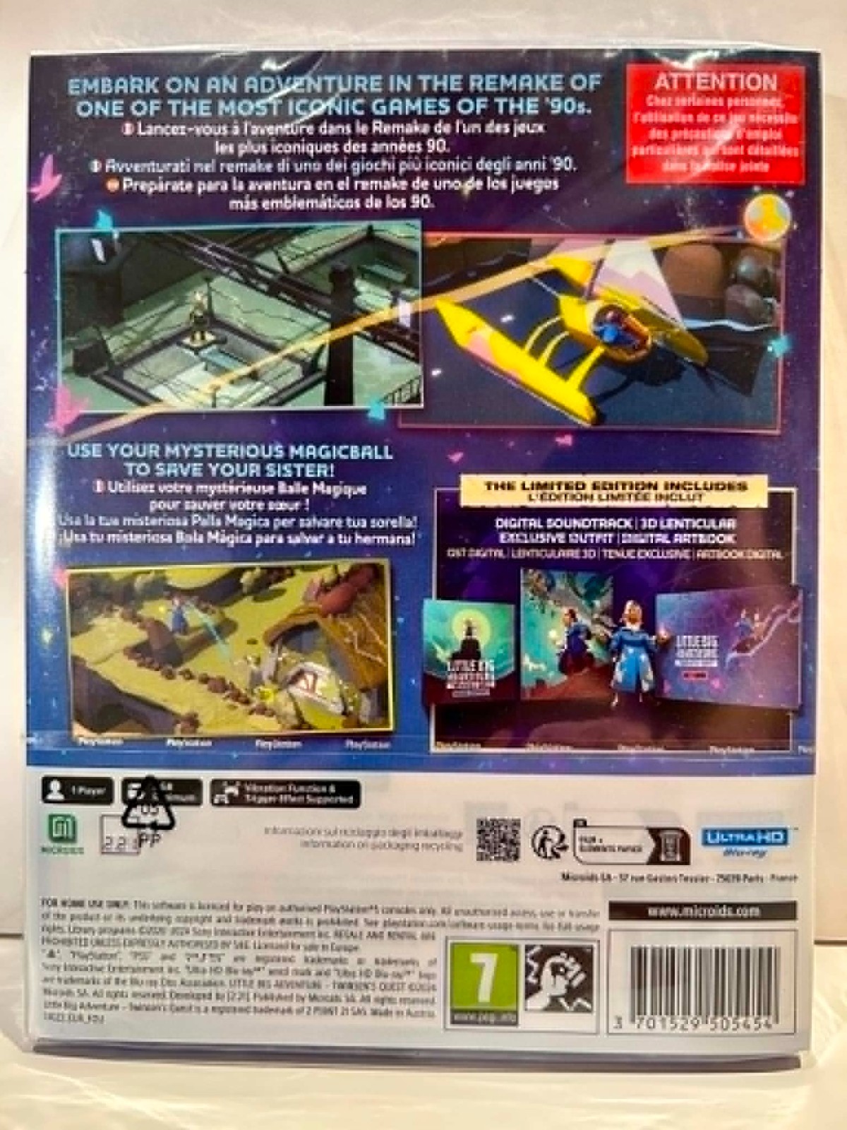 Little Big Adventure: Twinsen’s Quest PAL Region Free PS5 New & Sealed