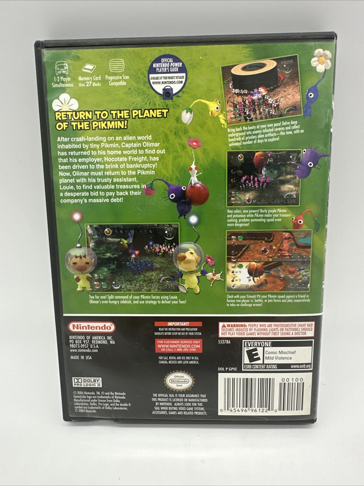 Pikmin 2 (Nintendo GameCube, 2004) With Manual – Tested – Black Label