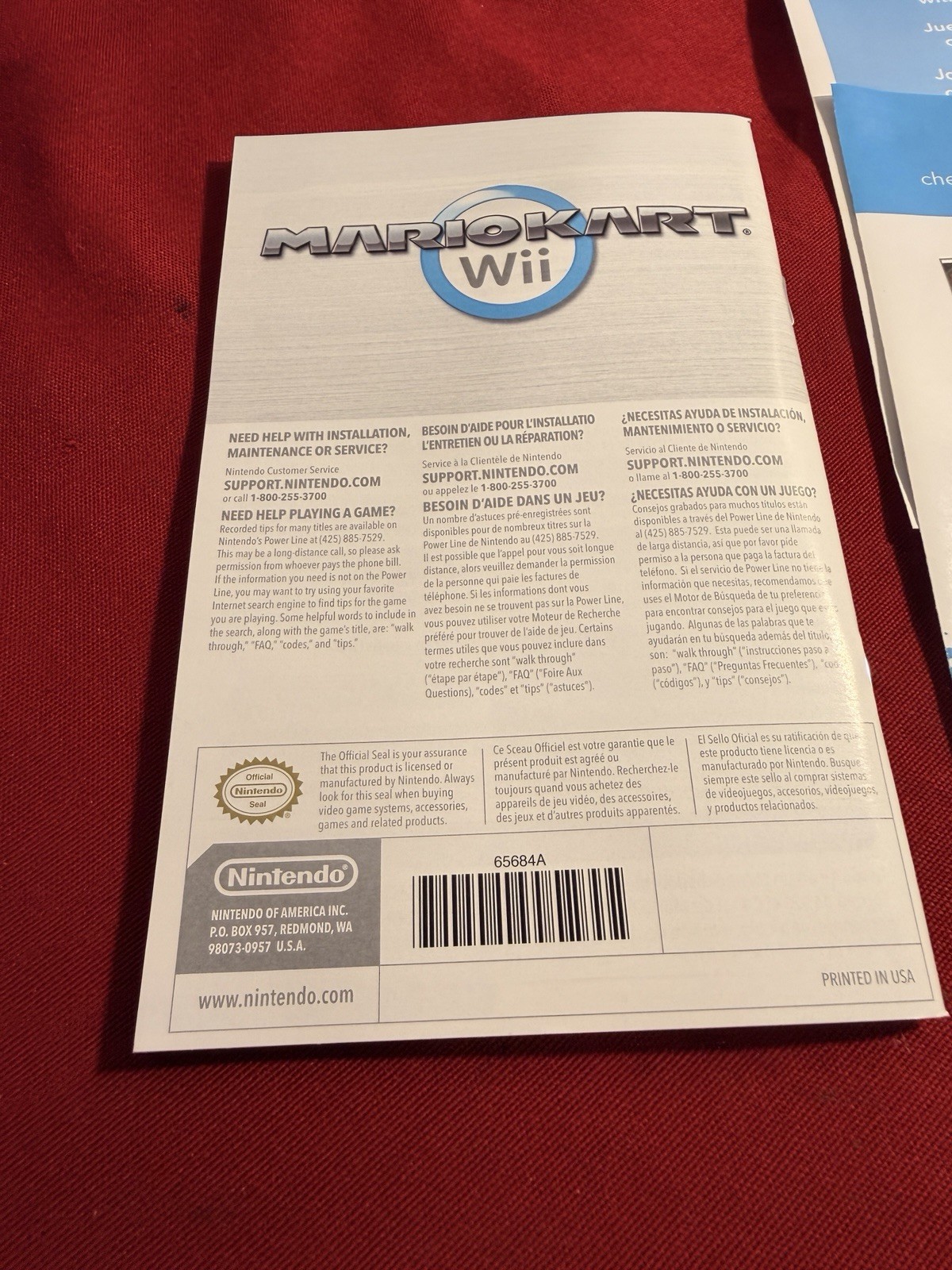 Mario Kart Wii (Nintendo, 2008) Complete