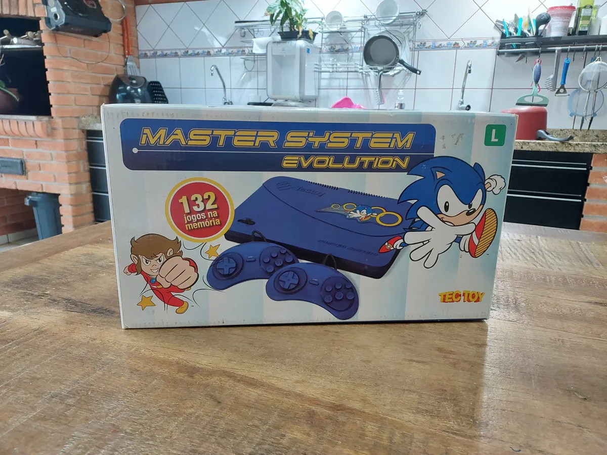 MASTER SYSTEM EVOLUTION – TECTOY BRAZIL SEGA NEW COMPLETE IN BOX W/ 132 GAMES 🔥
