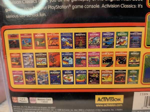 Activision Classics 30 Games Atari 2600 Collection Playstation PS1 Disc Manual