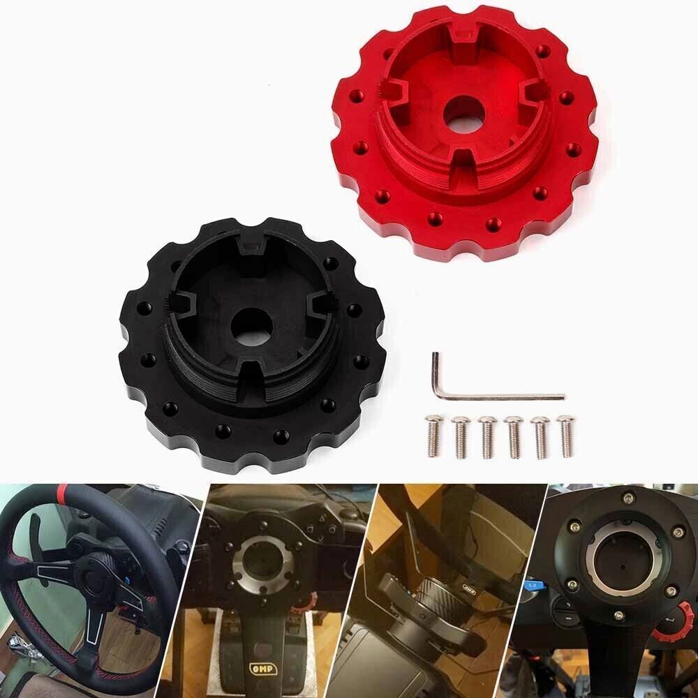 New Black/Red 74mm Steering Wheel Adapter Converter for PXN V10 Steering Wheel