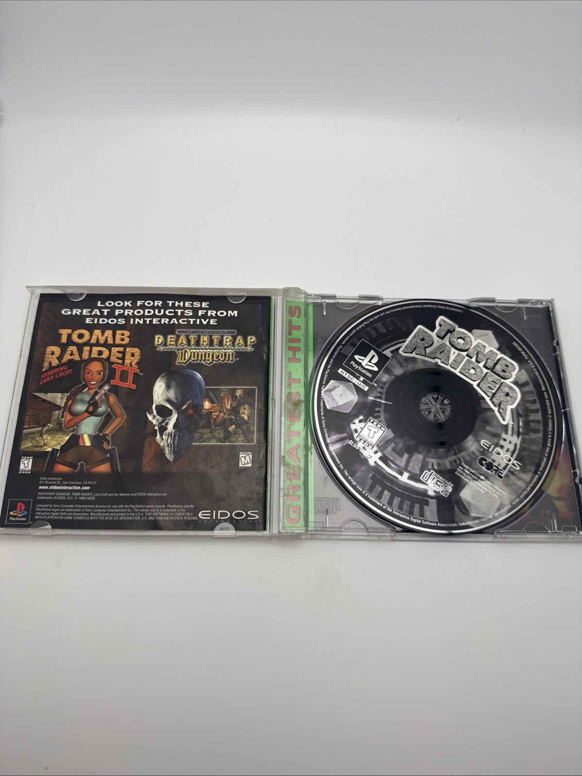 Tomb Raider 1 2 3 PS1 PlayStation 1 Lot Of 3 Games Complete CIB Black Label