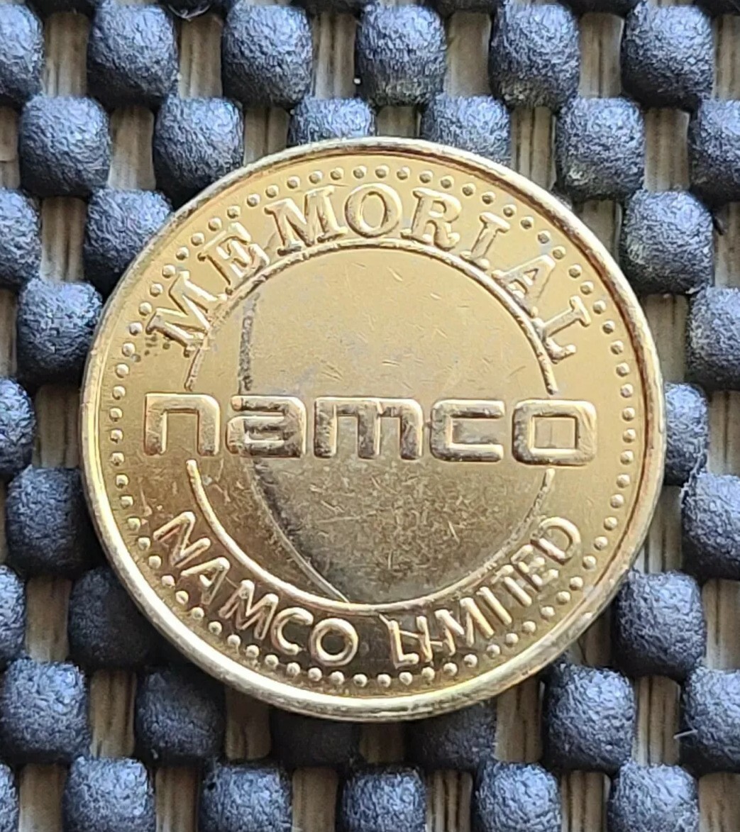 Vintage Pacman Arcade Token Coin Medal Rare Promo Nintendo Namco SNES GBA 3DS a