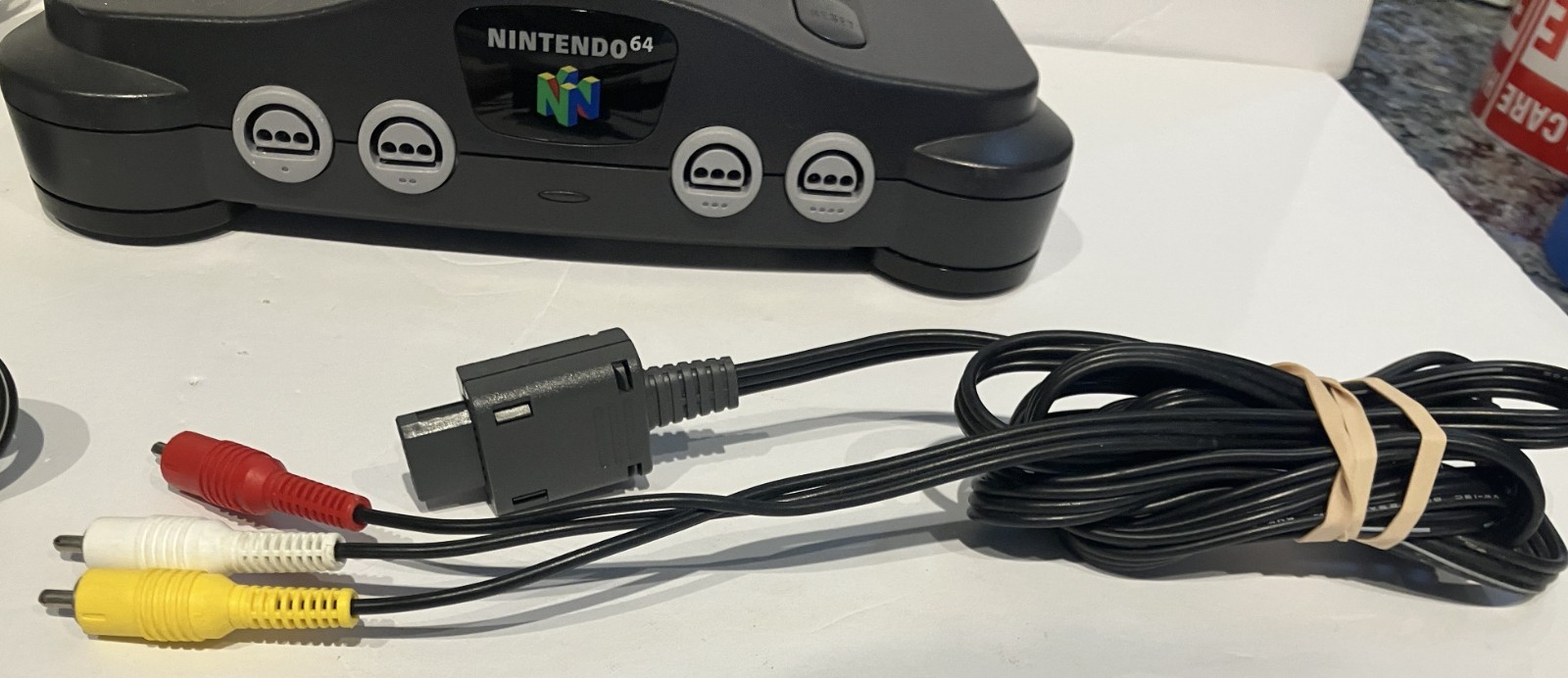 Nintendo 64 Box w/ Controller / 6ft. Power Supply/ AU Cable-TESTED !