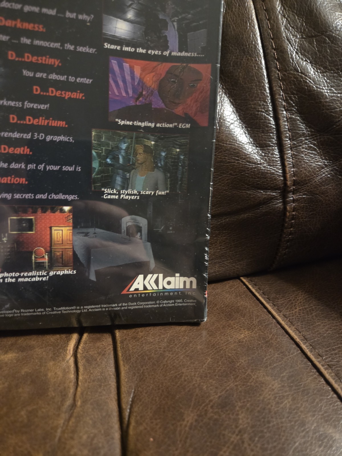 “D” (1995 PC) Acclaim RARE ENGLISH VERSION! Very Very Hard To Find Sealed!!