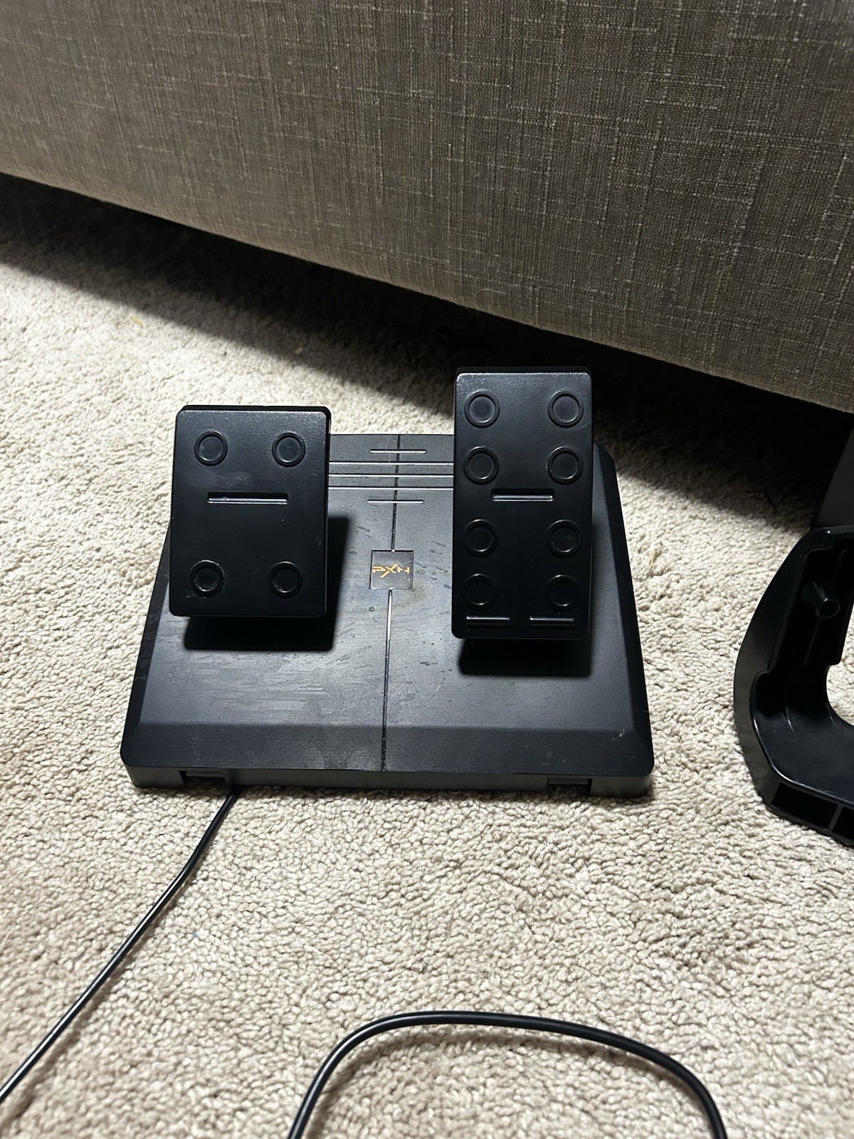 PXN Wired Racing Wheel Orange Black with Pedals and mount