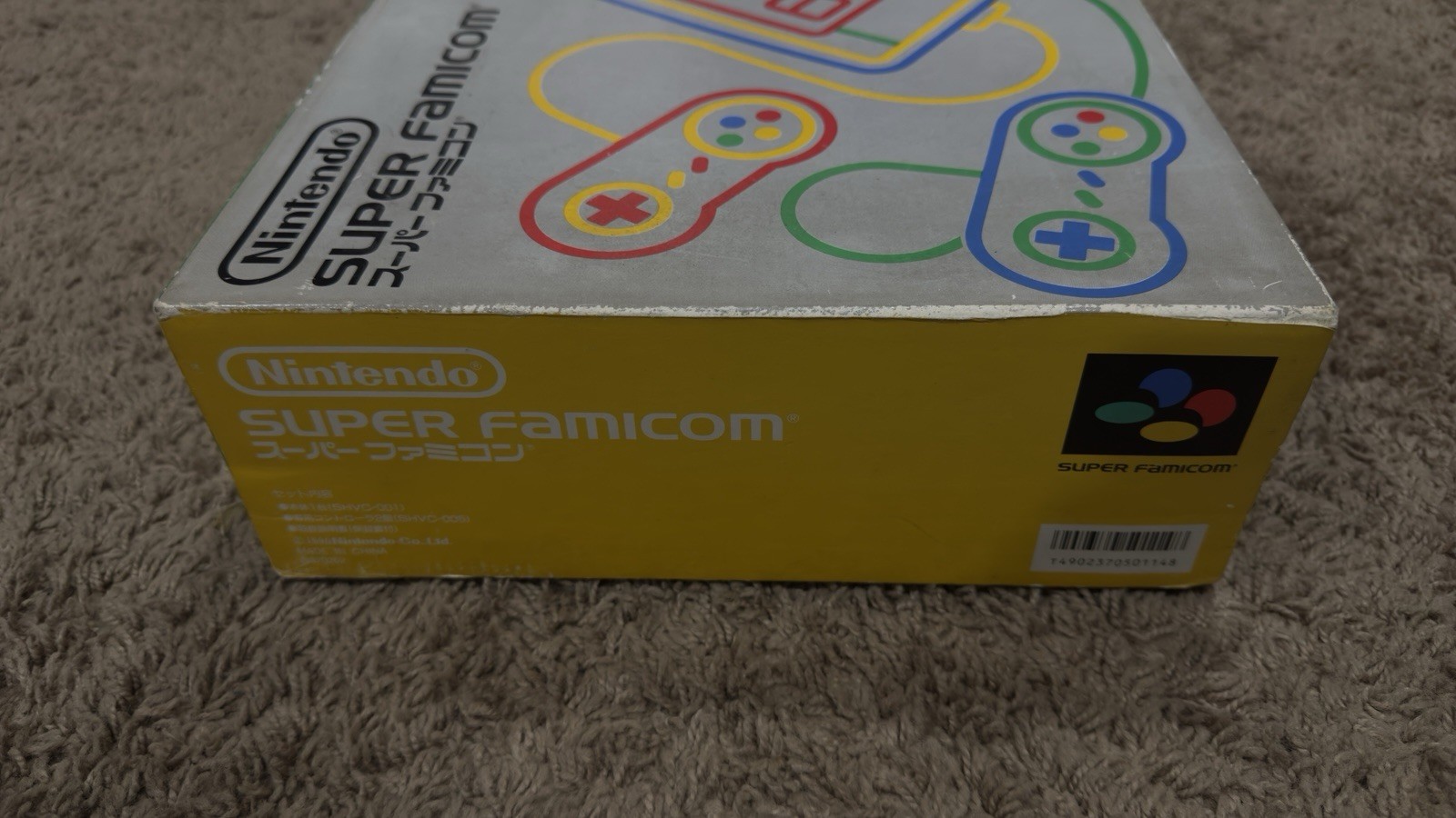 Nintendo Super Famicom SHVC-001 Console w/ Original Box Manuals & 2 Controllers