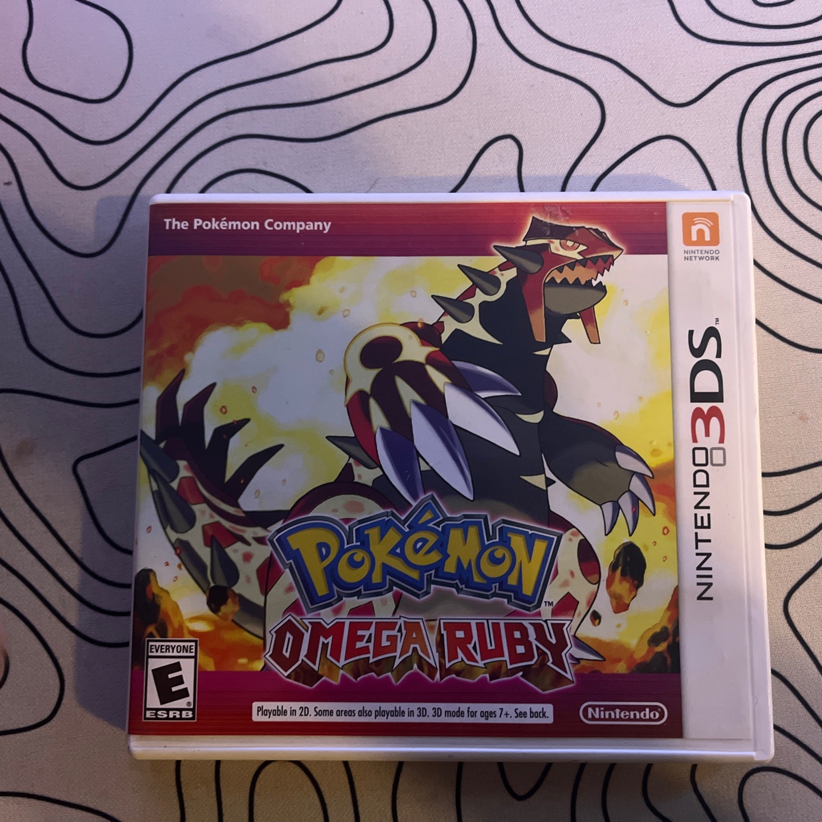Nintendo 2DS XL White/Orange Cib With 4 Pokémon Games Sun Ultrasun Omega Ruby X