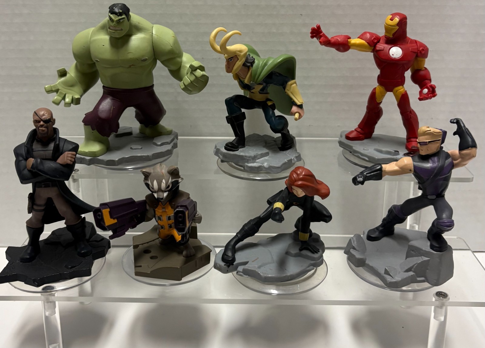 Lot of 7 Disney Infinity Pieces! Dc Comics and Disney!