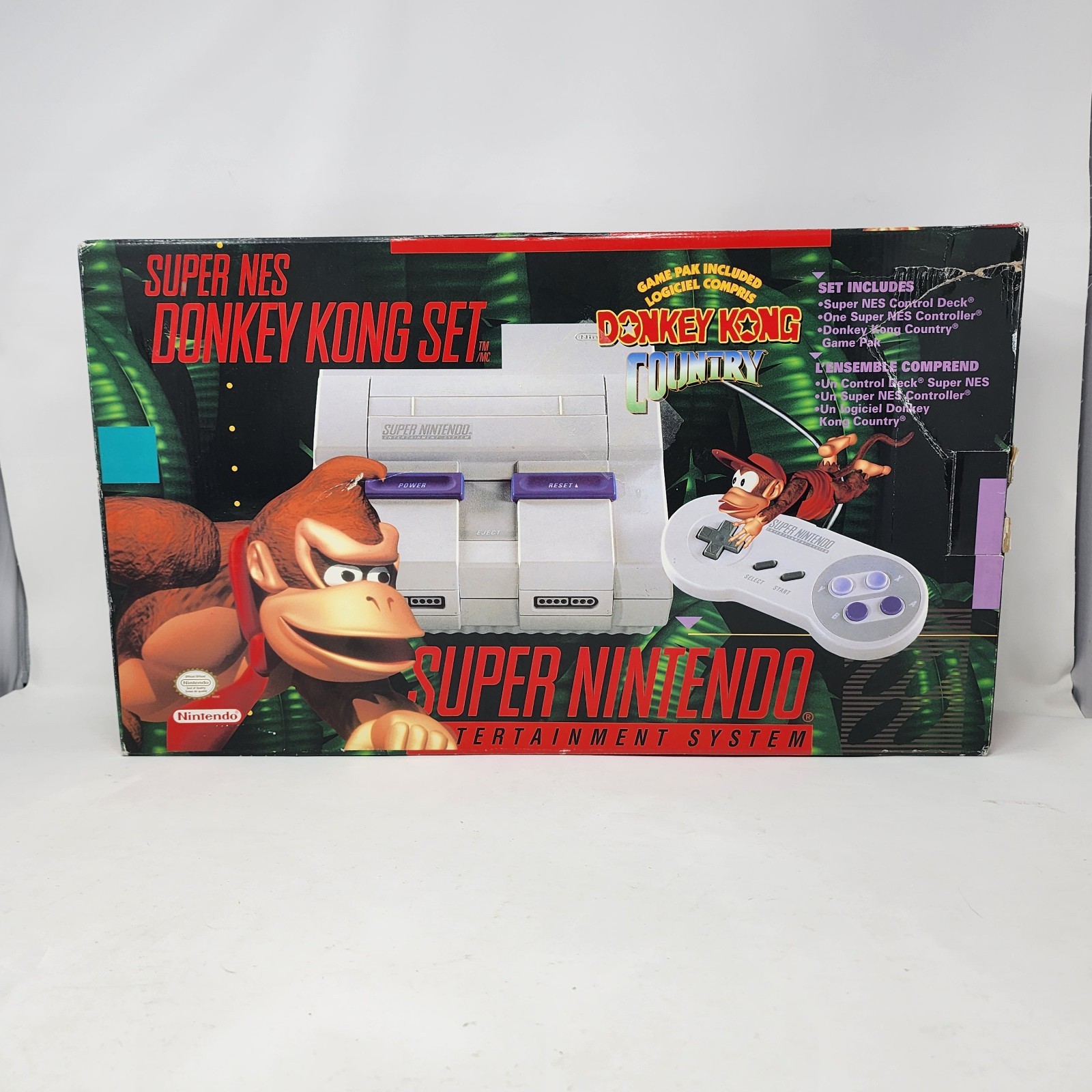 Super NES Donkey Kong Country Set Special Edition SNES CIB TESTED