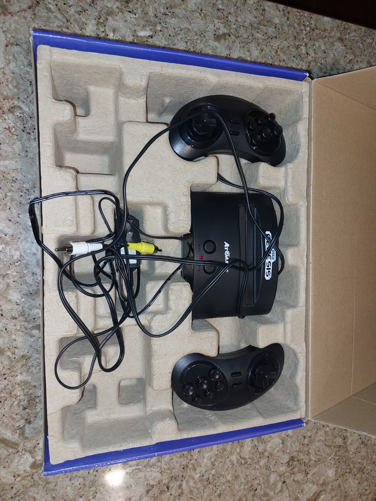 Sega Genesis Classic Game Consol 80 Games Built In W/ 1 Controllers Plug N Play