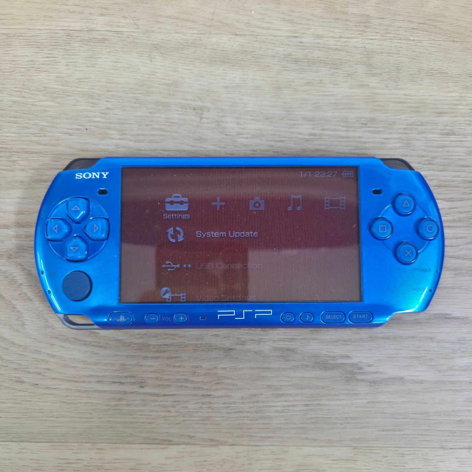 Blue Sony PSP Console – Charger and Memory Card Included