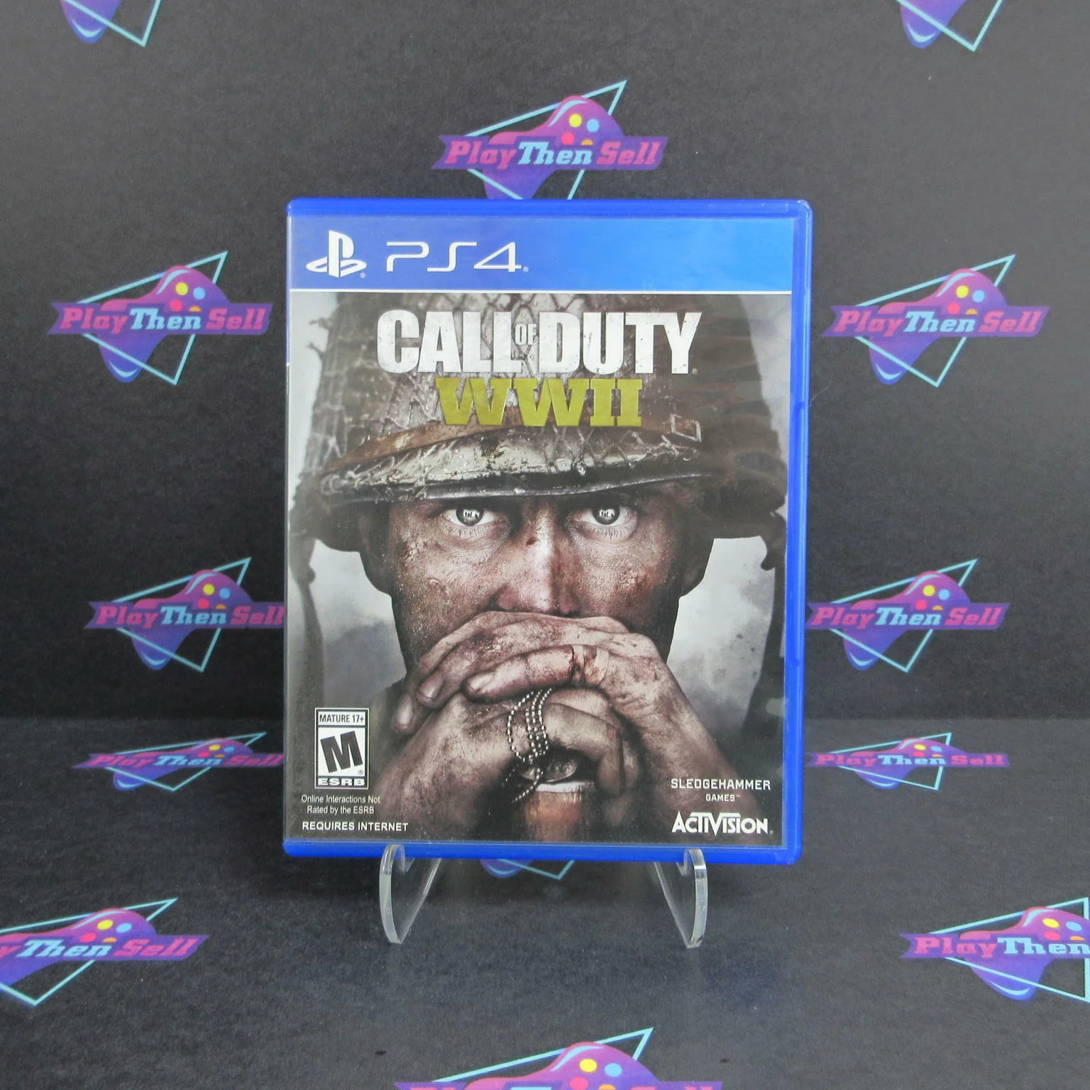 Call of Duty WWII PS4 PlayStation 4 Dog Tag Complete – – 1 Year Warranty