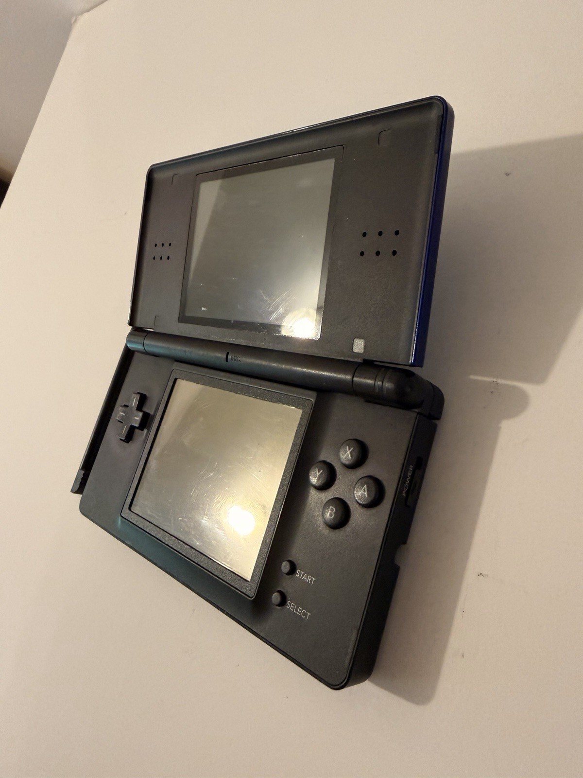 Nintendo DS Lite USG-001 Blue/Black Handheld System w/ Stylus works tested