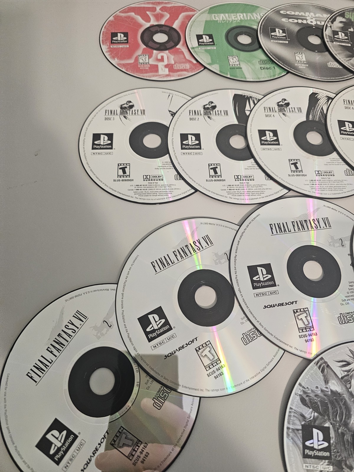Playstation 1 Ps1 Disc Only Game Lot Of 34 Disk 1 2 3 4 Final Fantasy 7 Dragoon