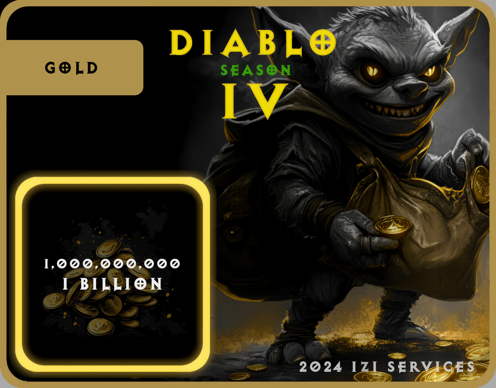 D4 Diablo 4 Season 12 Softcore 1,000,000,000 Gold 1B German IP, New Season