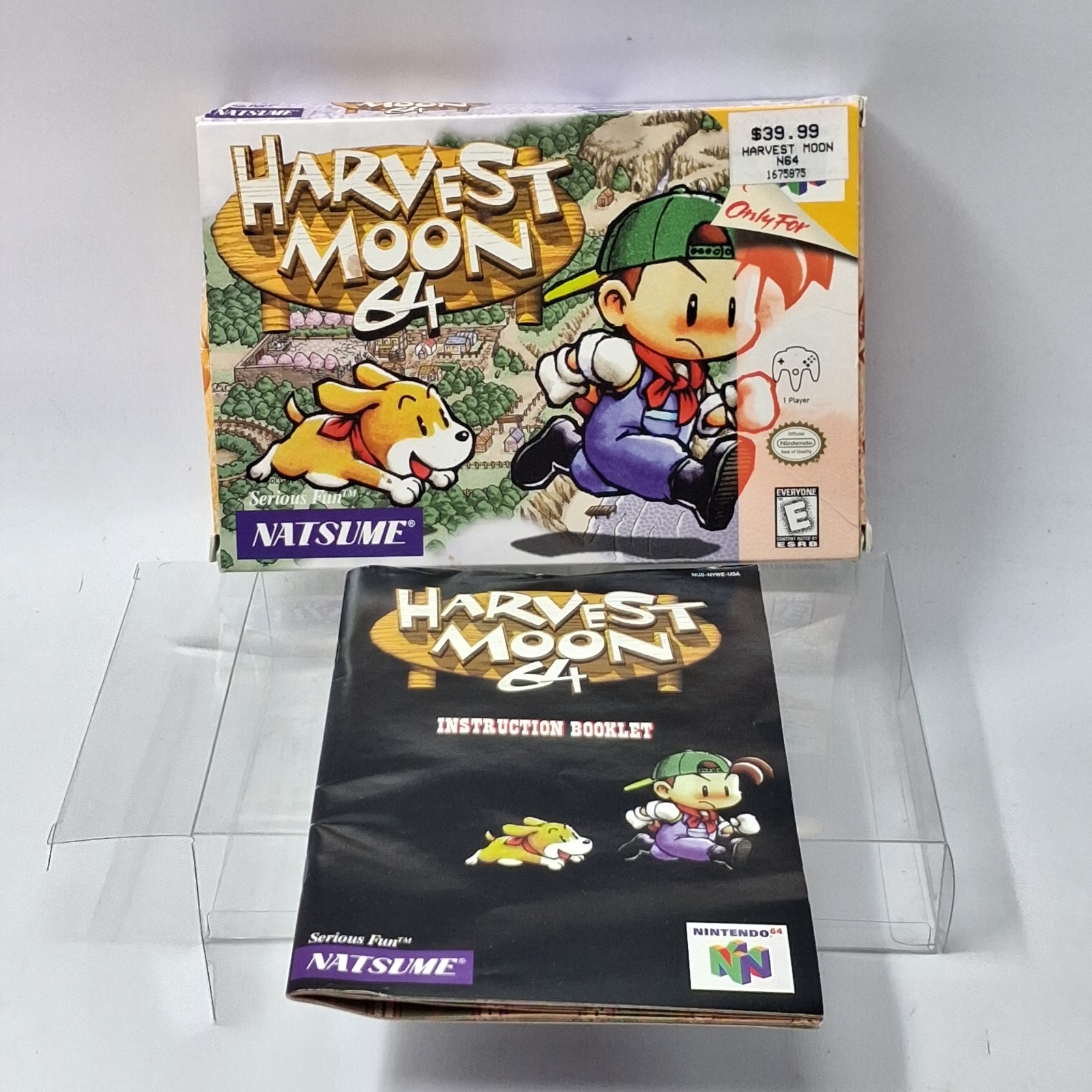 Nintendo 64 Harvest Moon 64 N64 Authentic Empty Box And Manual Only No Cartridge