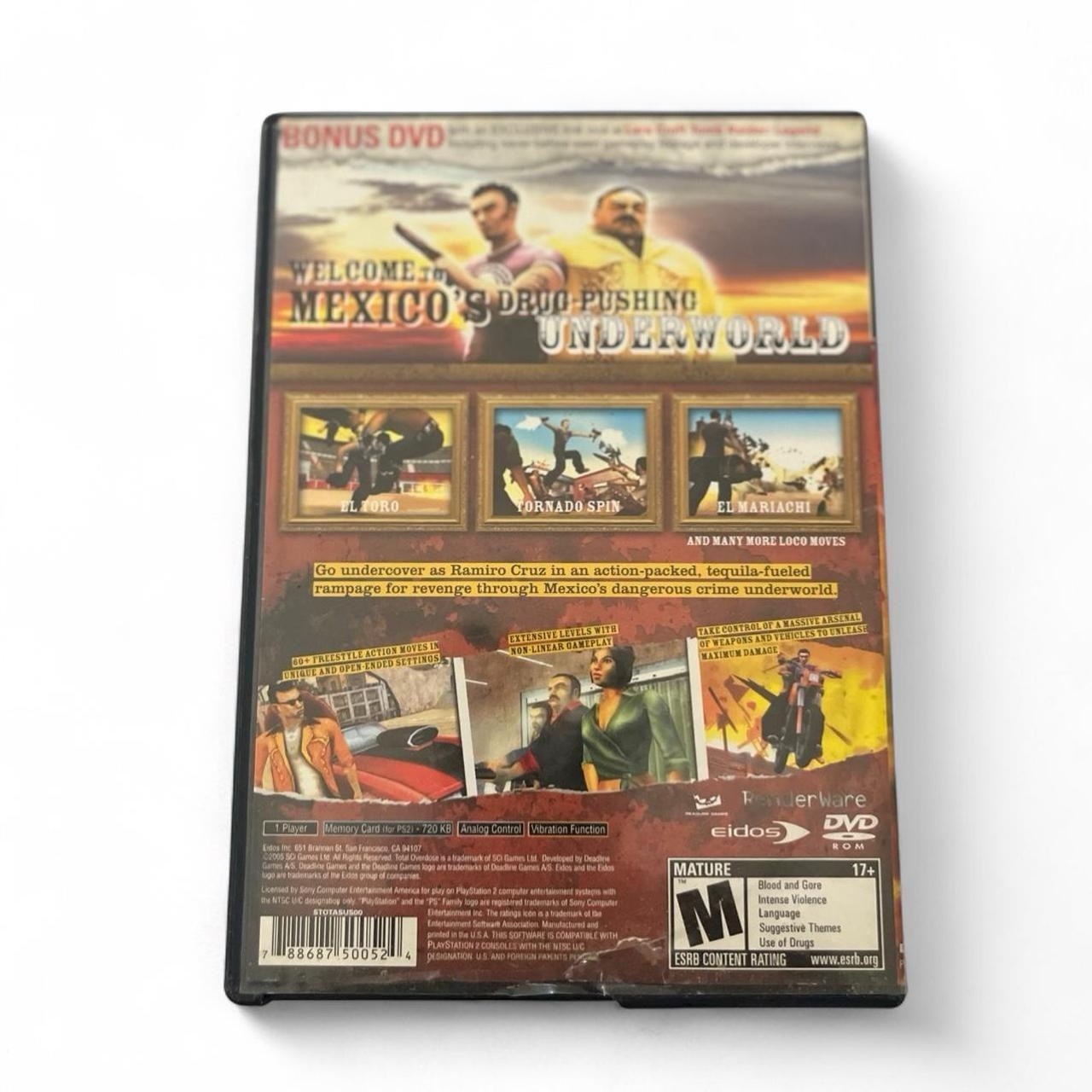 (2005) PS2 Total Overdose A Gunslingers Tale In Mexico Game CIB Tomb Raider EC