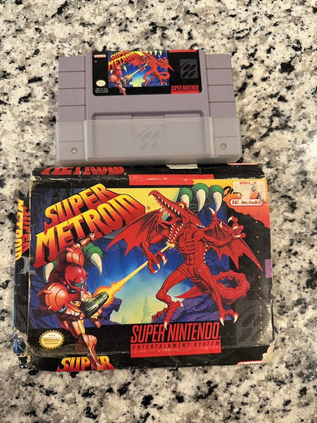 Nintendo Super Metroid SNES 1994 NTSC-U/C w/ Box & Manual