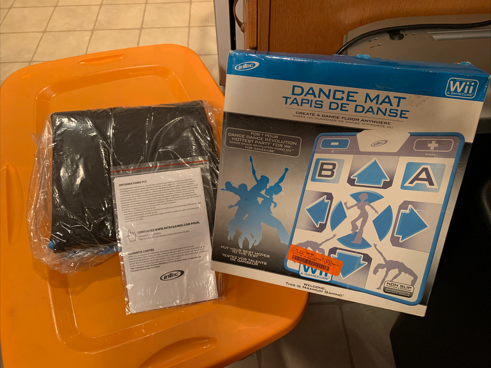 2008 Intec Nintendo Wii & Gamecube Dance Mat Non Slip Very Rare Unique Brand New