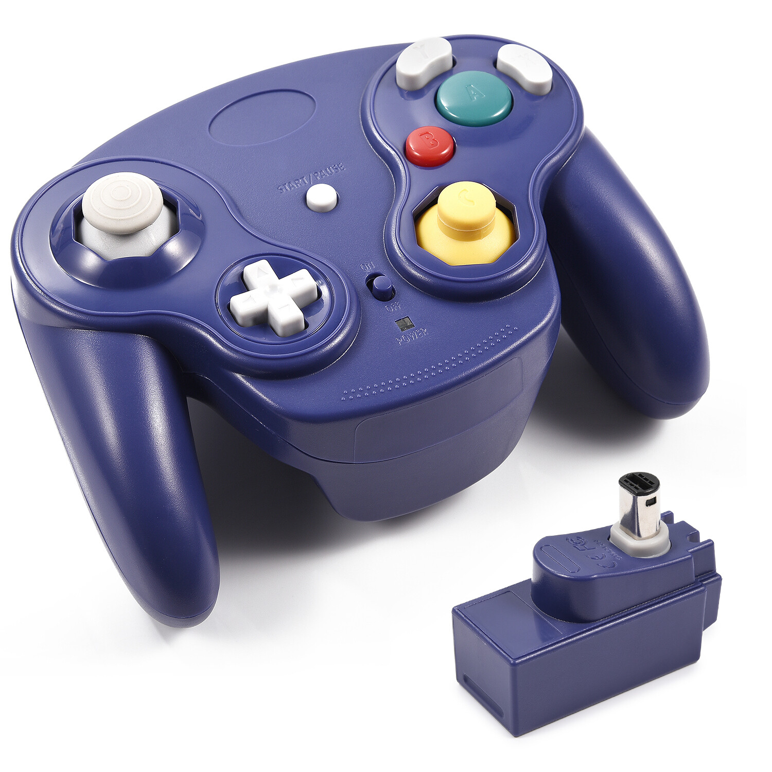 Wireless Game Controller With Adapter Wavebird For Gamecube Retro GC NGC 2 Packs