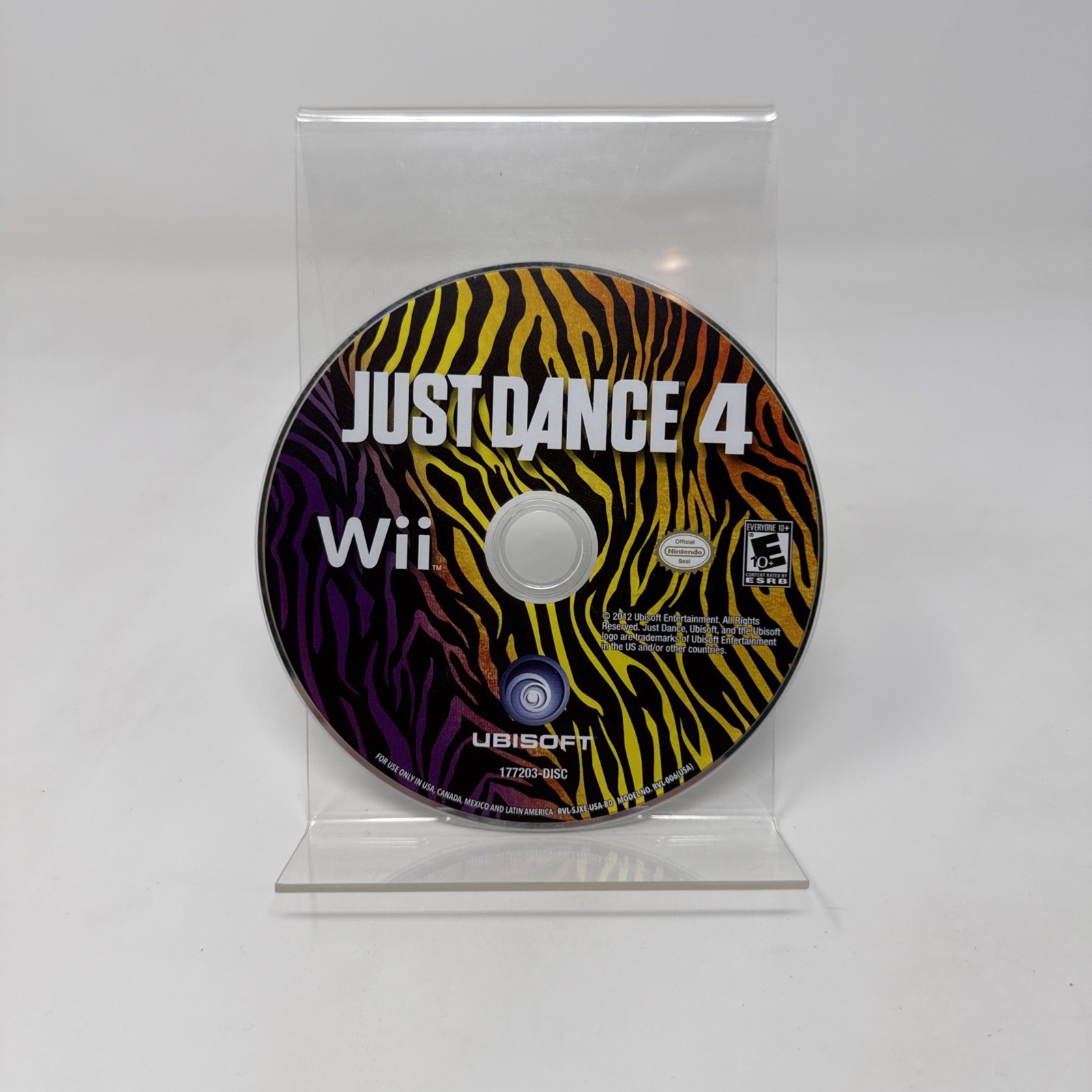Just Dance 4 Nintendo Wii Disc Only Tested And Working Great!