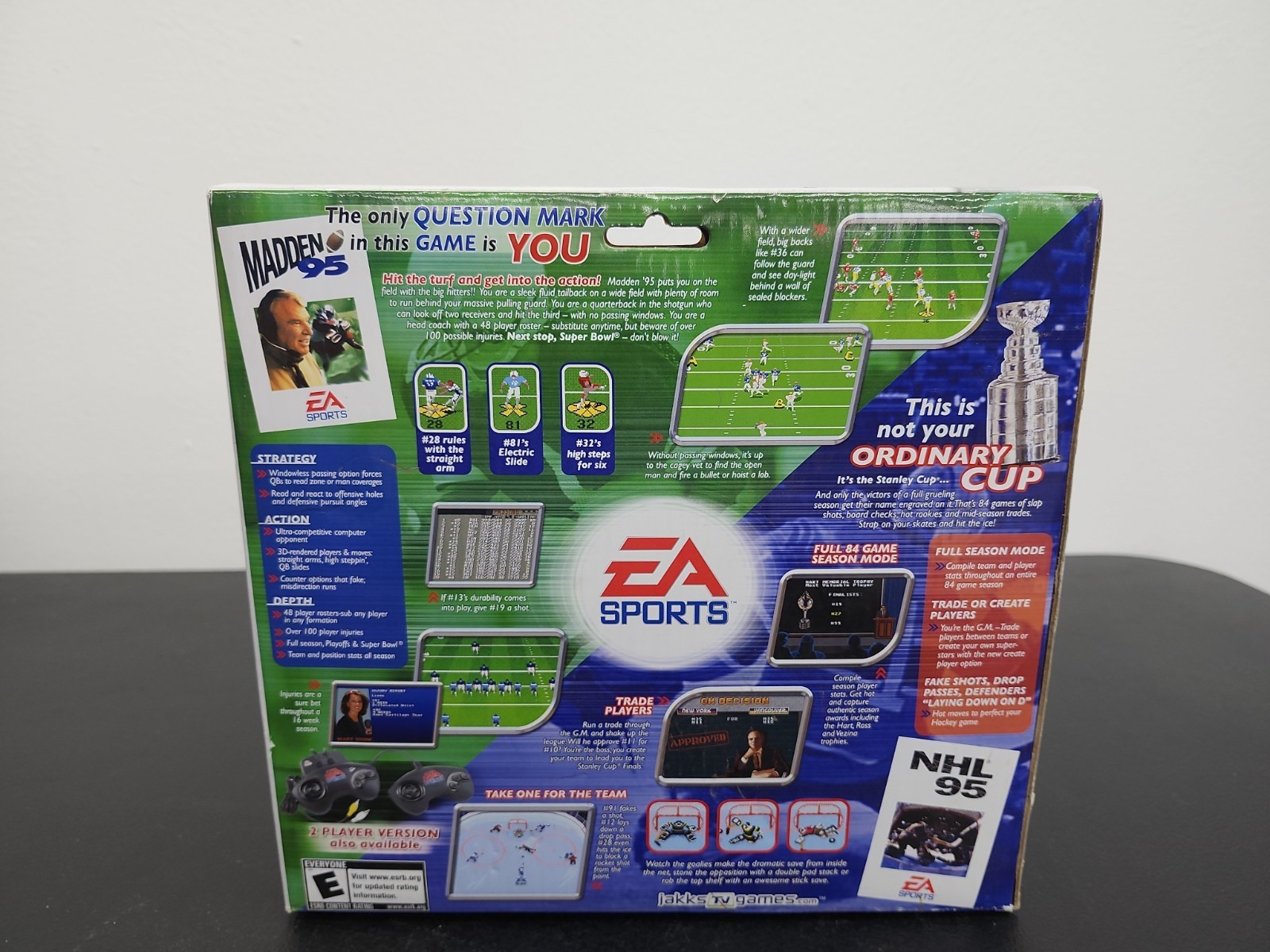 EA Sports John Madden 95 NFL NHL Plug and Play Game Jakks Pacific in Box NIB