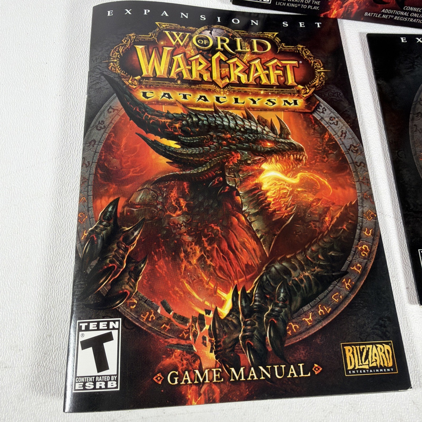 World of Warcraft Game + 2 Expansion Sets with Boxes, DVDs, Manuals