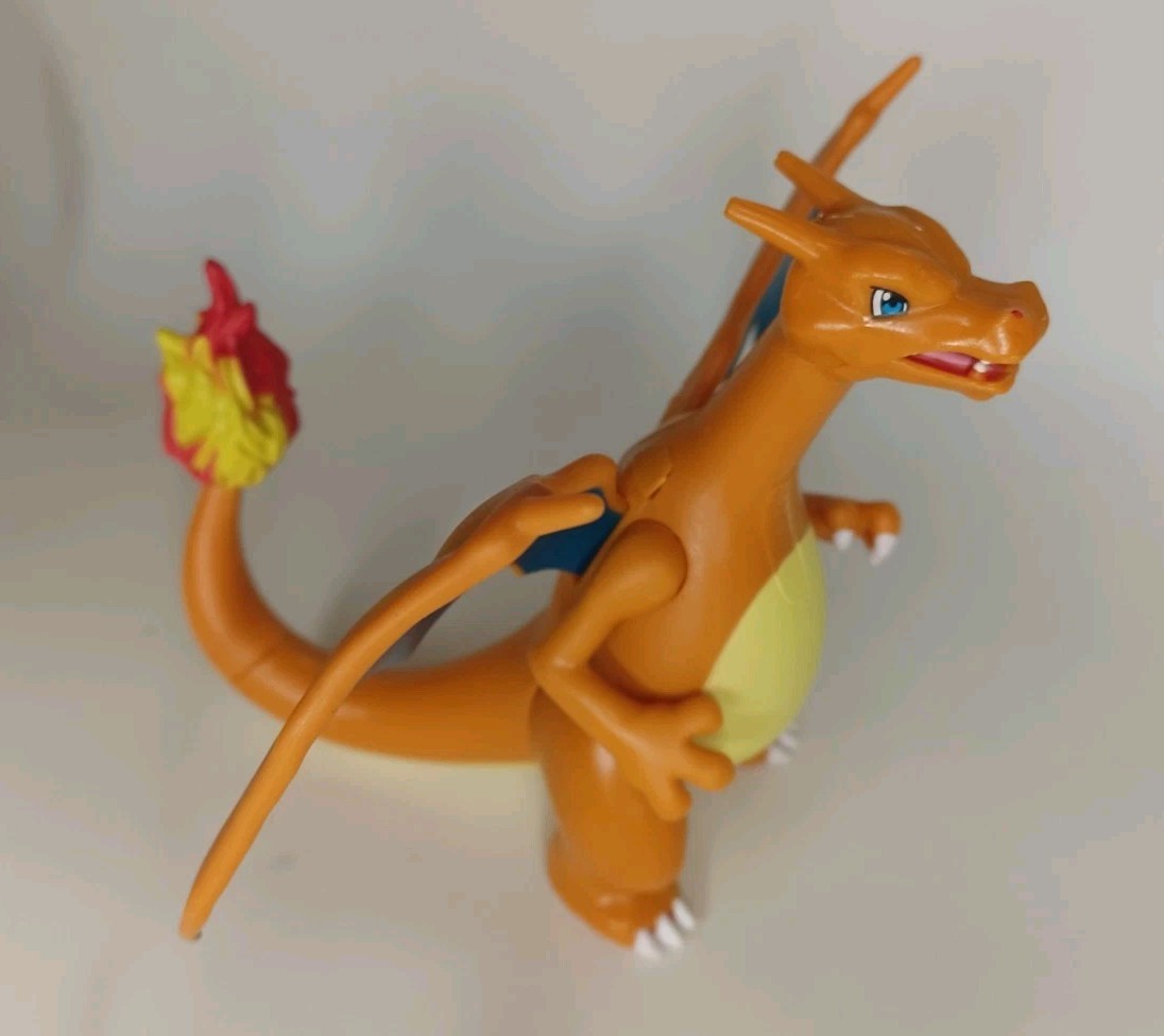 Pokemon Raikou Sofubi Takara Tomy & Eevee Pearlized & Charizard Battle Lot of 3