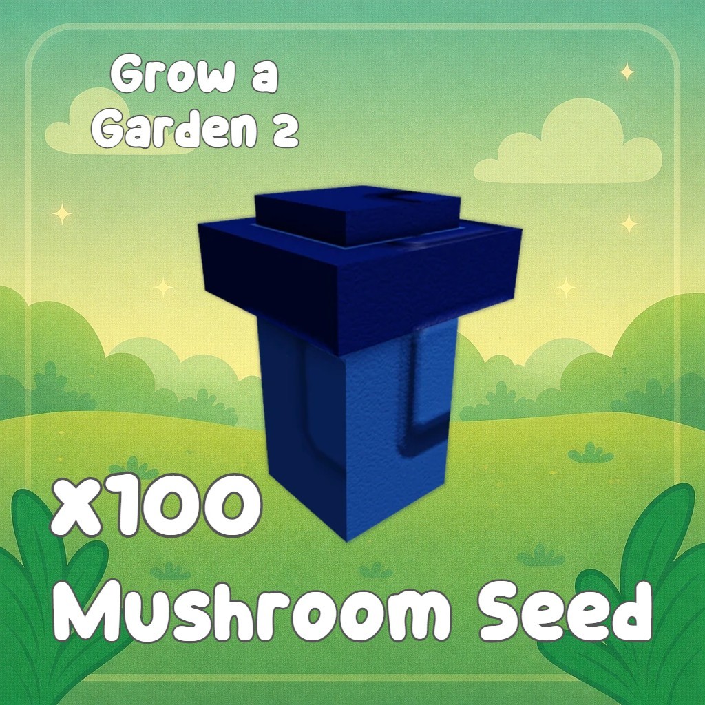 Mushroom Seed x100 | Grow a Garden 2 | GAG2 Fast & Easy