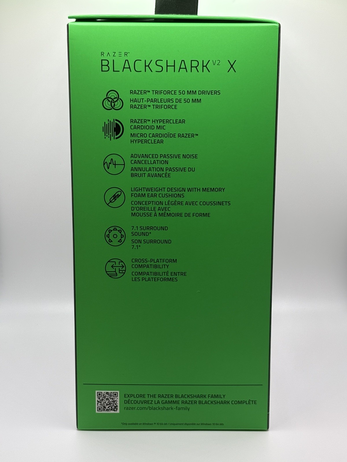 Razer BLACKSHARK V2 X Black Wired Gaming Headset Multi Platform NEW SEALED