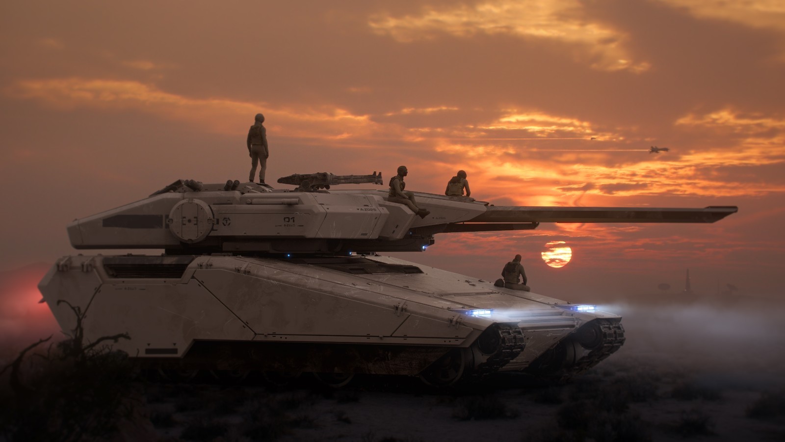 Star Citizen (PC, 2015) Original Concept Tumbril Nova Tank with LTI