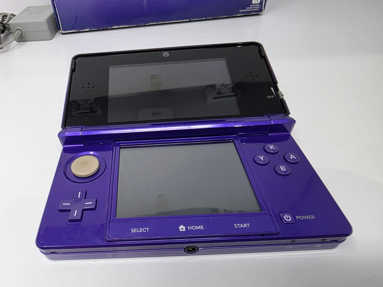 Nintendo 3DS Handheld Console Midnight Purple (Complete in Box Cib) * NTSC-USA