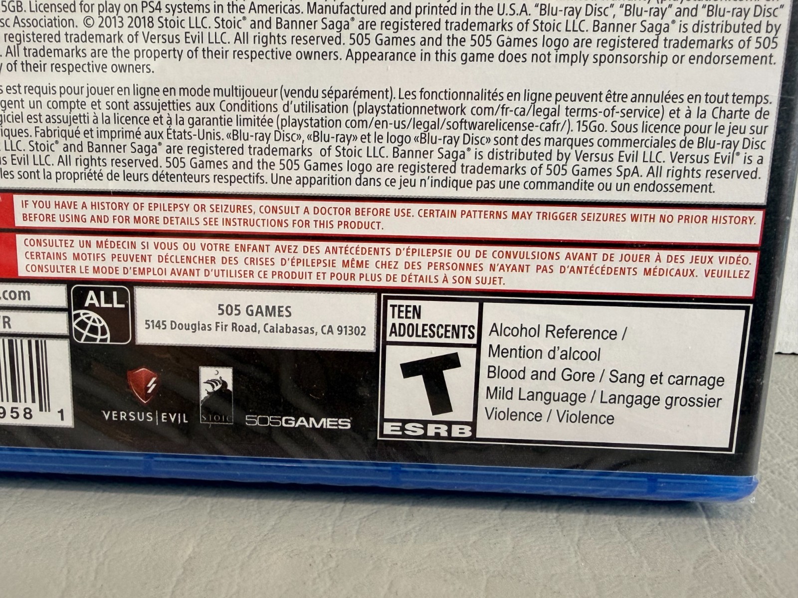 The Banner Saga Trilogy – PlayStation 4 Bonus Edition Brand New Sealed