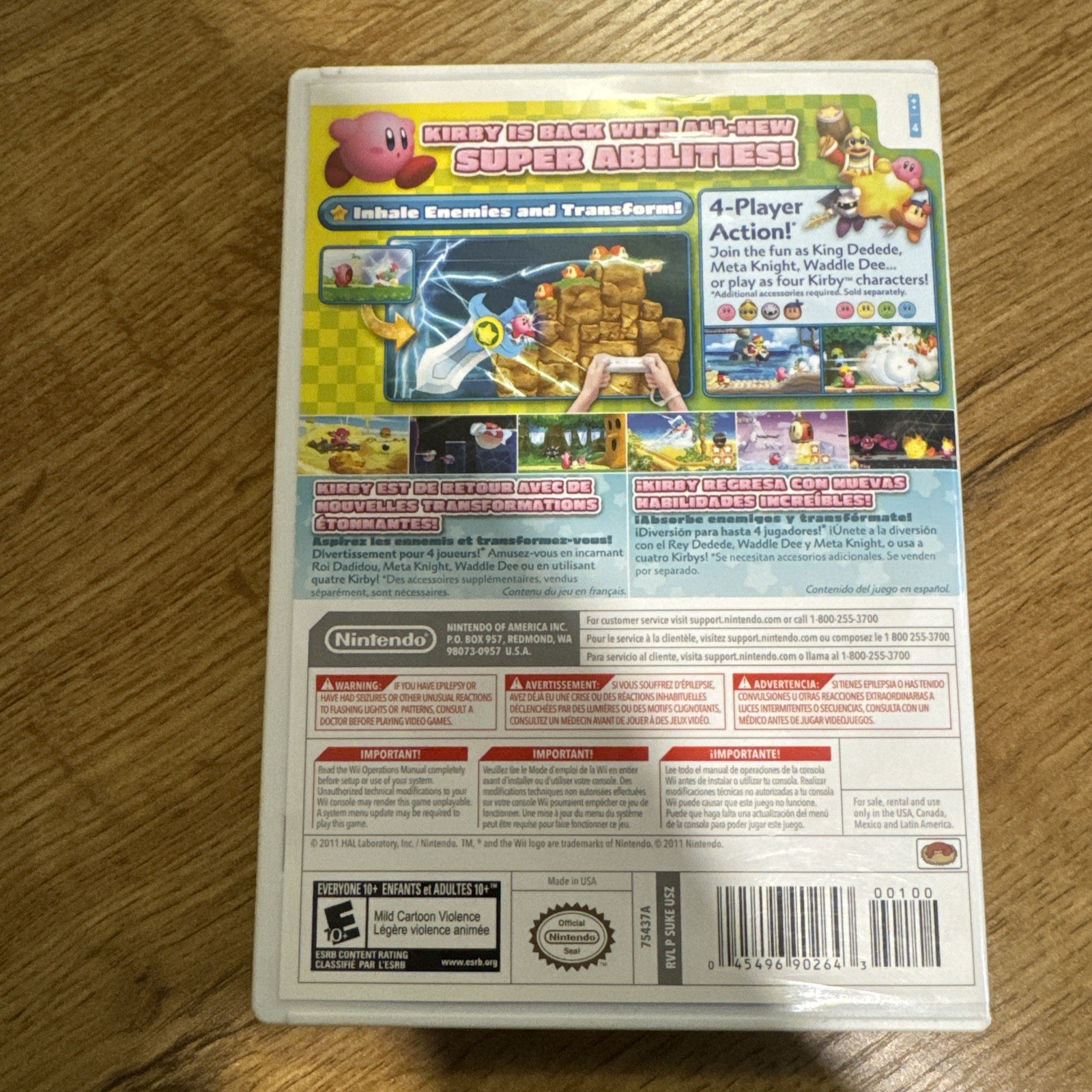 Kirby’s Return to Dream Land Wii CIB Complete Case Manual Tested & Working